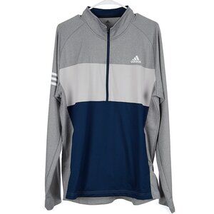 Adidas Long Sleeve Half Zip Pullover Athletic Wear Golf Men's Medium